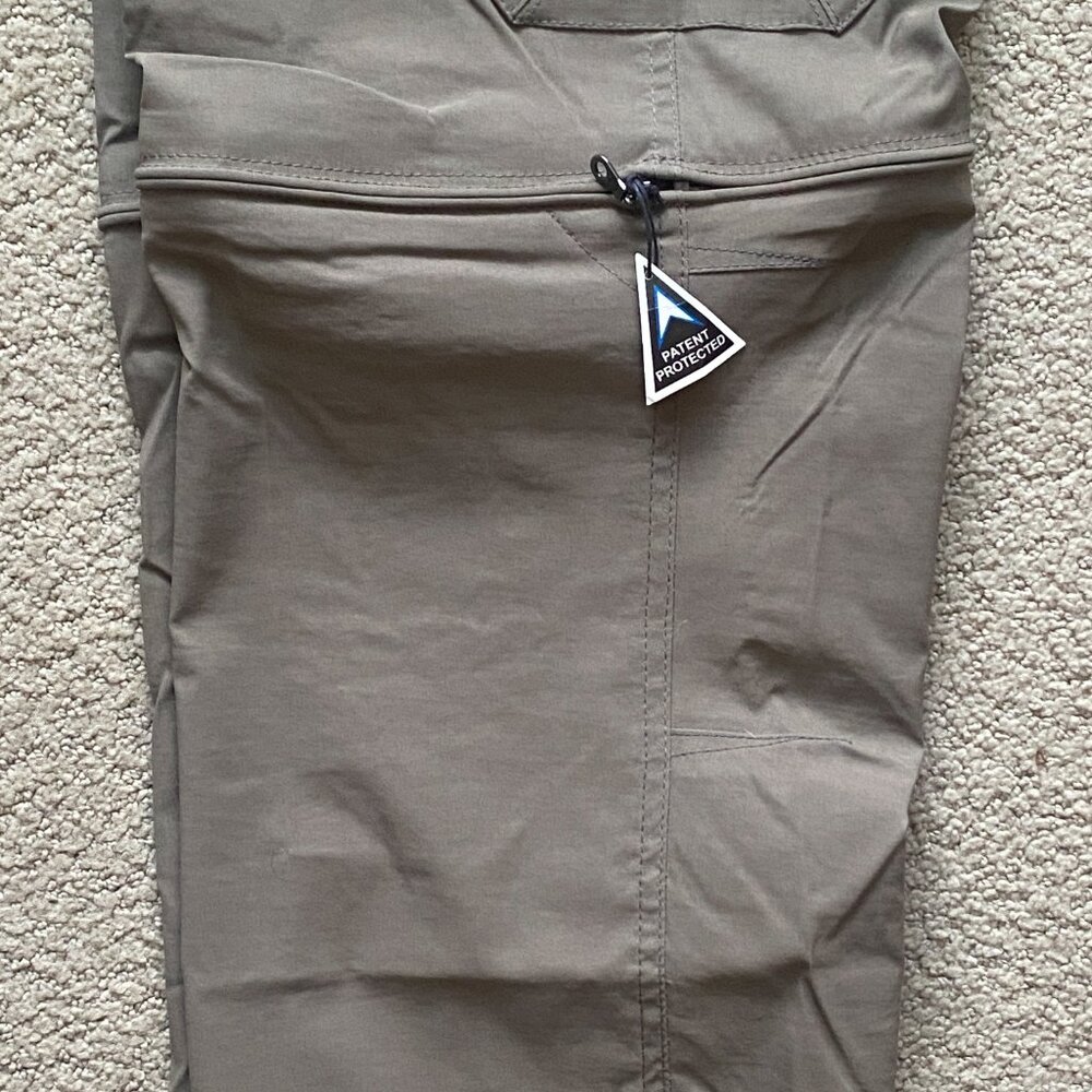 KUHL Renegade Convertible Cargo 30x34 Full Fit Softshell Quick Dry Khaki NWT - Picture 7 of 16